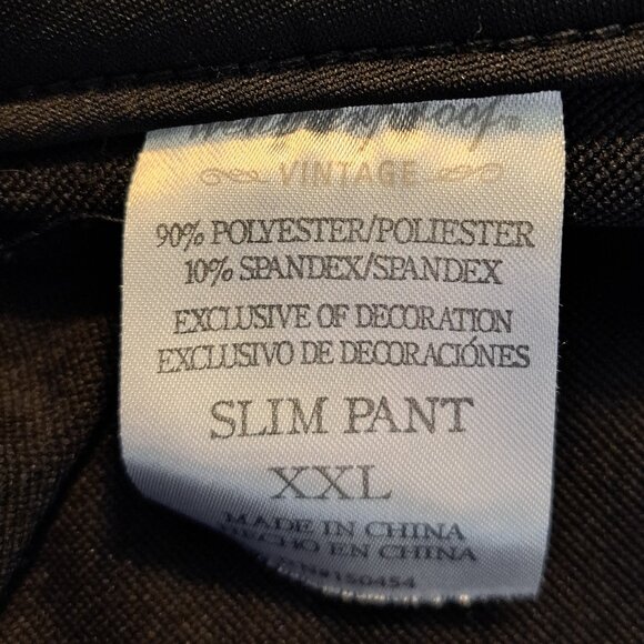 Weatherproof Vintage Performance Black Slim Pants Size XXL - Picture 8 of 8